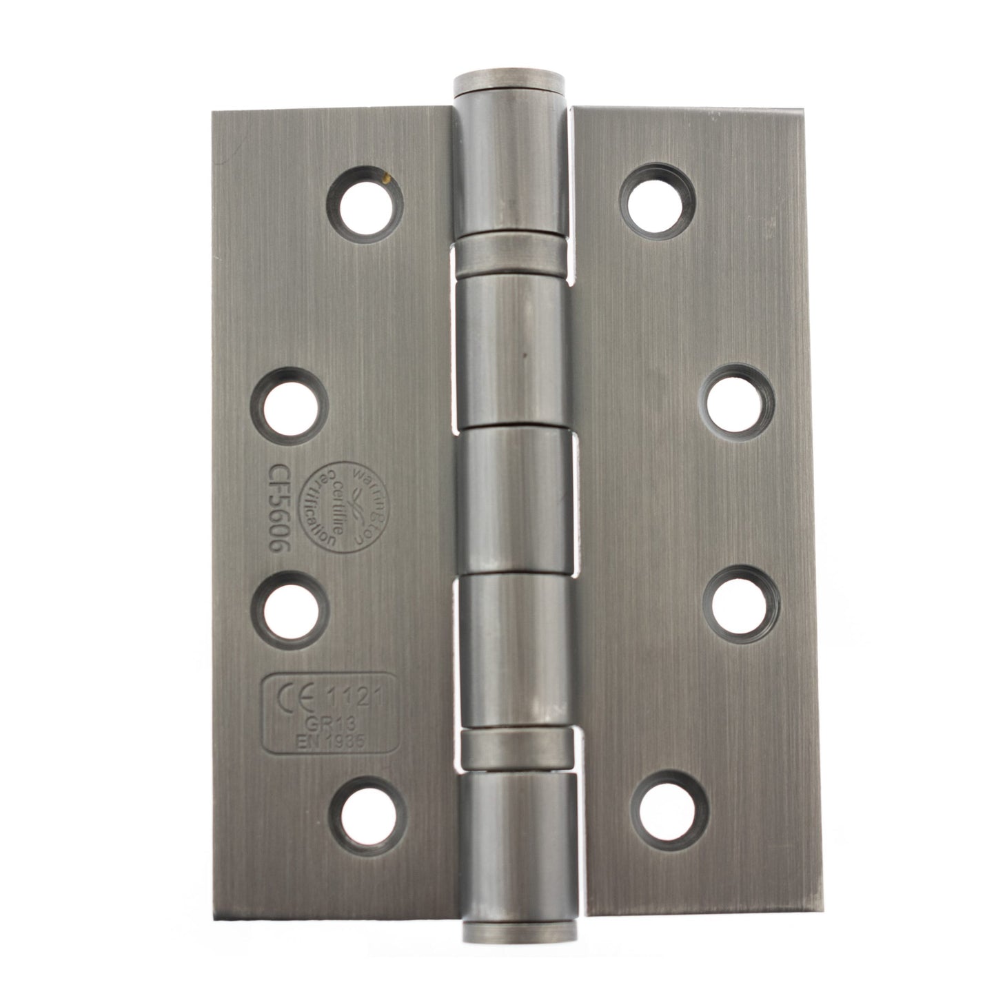 4 Inch Matt Gun Metal Ball Bearing Grade 13 Fire Rated Hinges - AH1433MBN product image