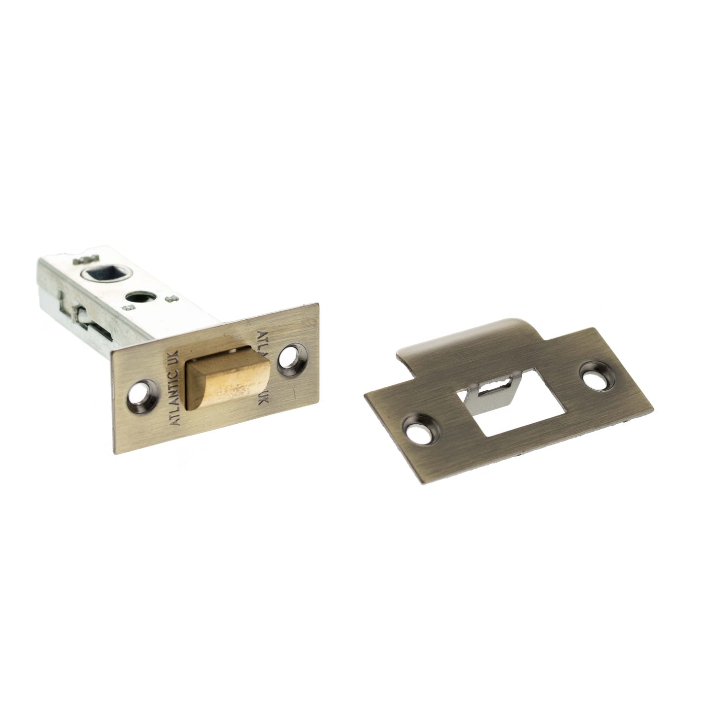 3 Inch AL3AB Antique Brass Heavy Sprung Mortice Latch - Fire Rated product image