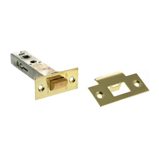 4 Inch AL4BP Polished Brass Heavy Sprung Mortice Latch product image