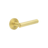 Satin Brass Burlington Richmond Lever on Rose BUR45SB