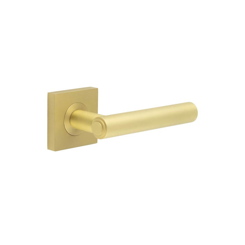 Satin Brass Burlington Richmond Lever on Rose BUR45SB