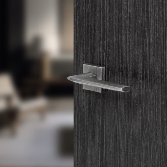 Atlantic UK Urban Graphite Boston Forme Door Handles On Square Minimal Rose - FMS422UG Matt Pewter product image