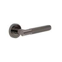 Thumbnail for Frelan Hardware - Black Nickel 'Bari' Knurled Door Handles - JV850BN