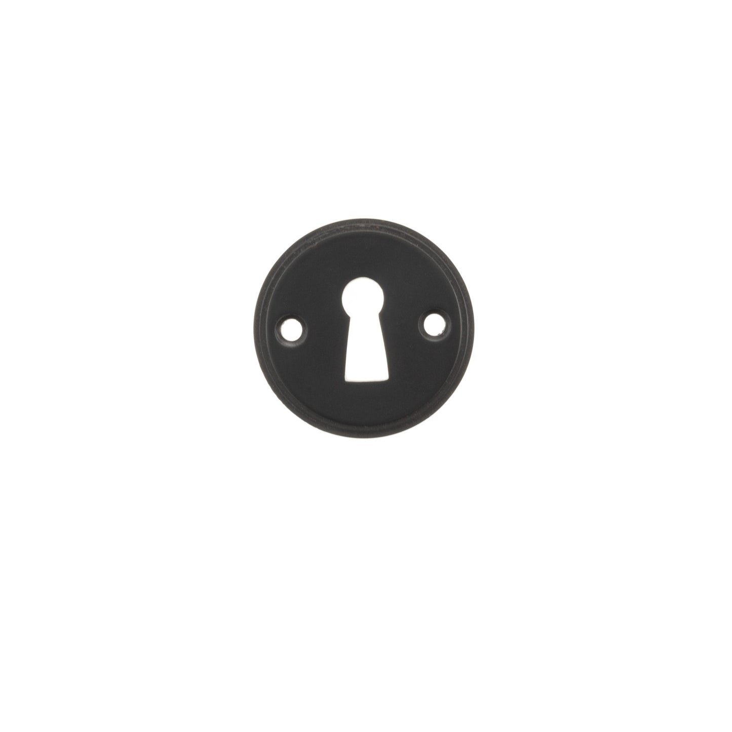 Atlantic UK 'Millhouse Brass' Standard Profile Escutcheons, Matt Black - MHRKEMB product image