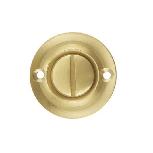 Reeded Bathroom Turn & Release - Satin Brass product image