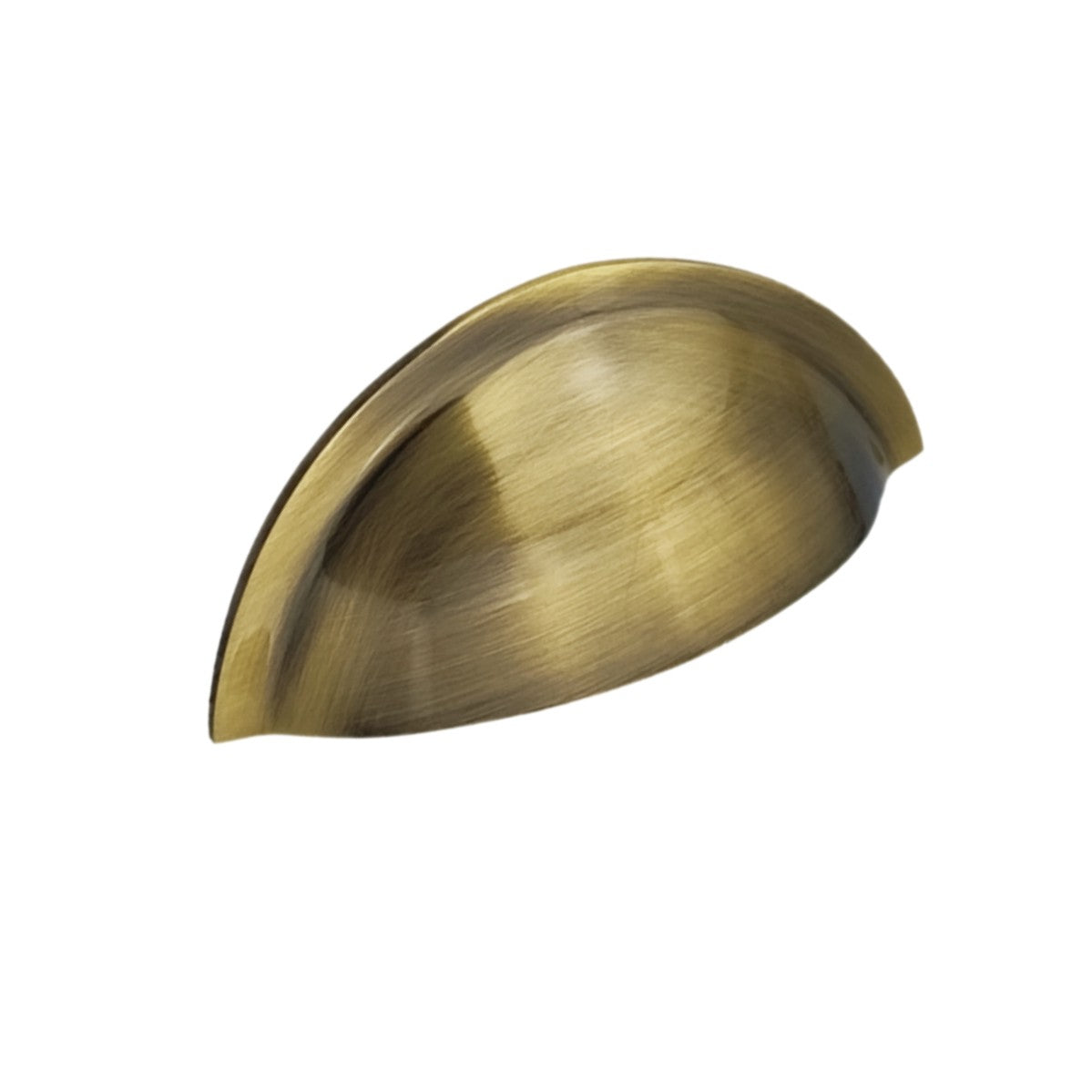 Slim Cup Handle in Antique Brass, 85mm, showcasing a modern design for stylish home interiors.