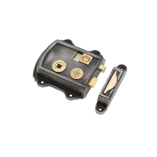 Victorian Pewter Rim Lock - SB7104PEW product image