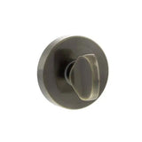 Senza Pari WC Turn and Release on Minimal Round Rose - Antique Brass - SPRWCAB