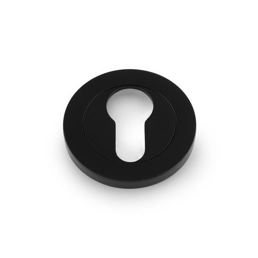 Euro Profile Concealed Fix Escutcheon - Black | Alexander & Wilks