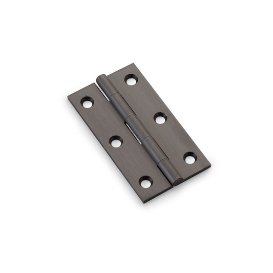 Heavy Duty Solid Brass Cabinet Butt Hinge by Alexander & Wilks in Dark Bronze, available in sizes 2", 2.5", 3"