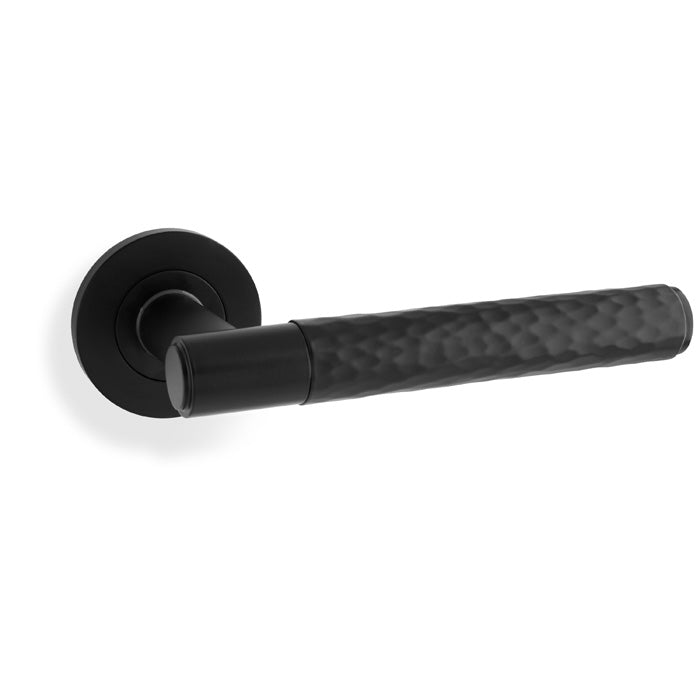 Spitfire Hammered Lever Door Handle – Black
