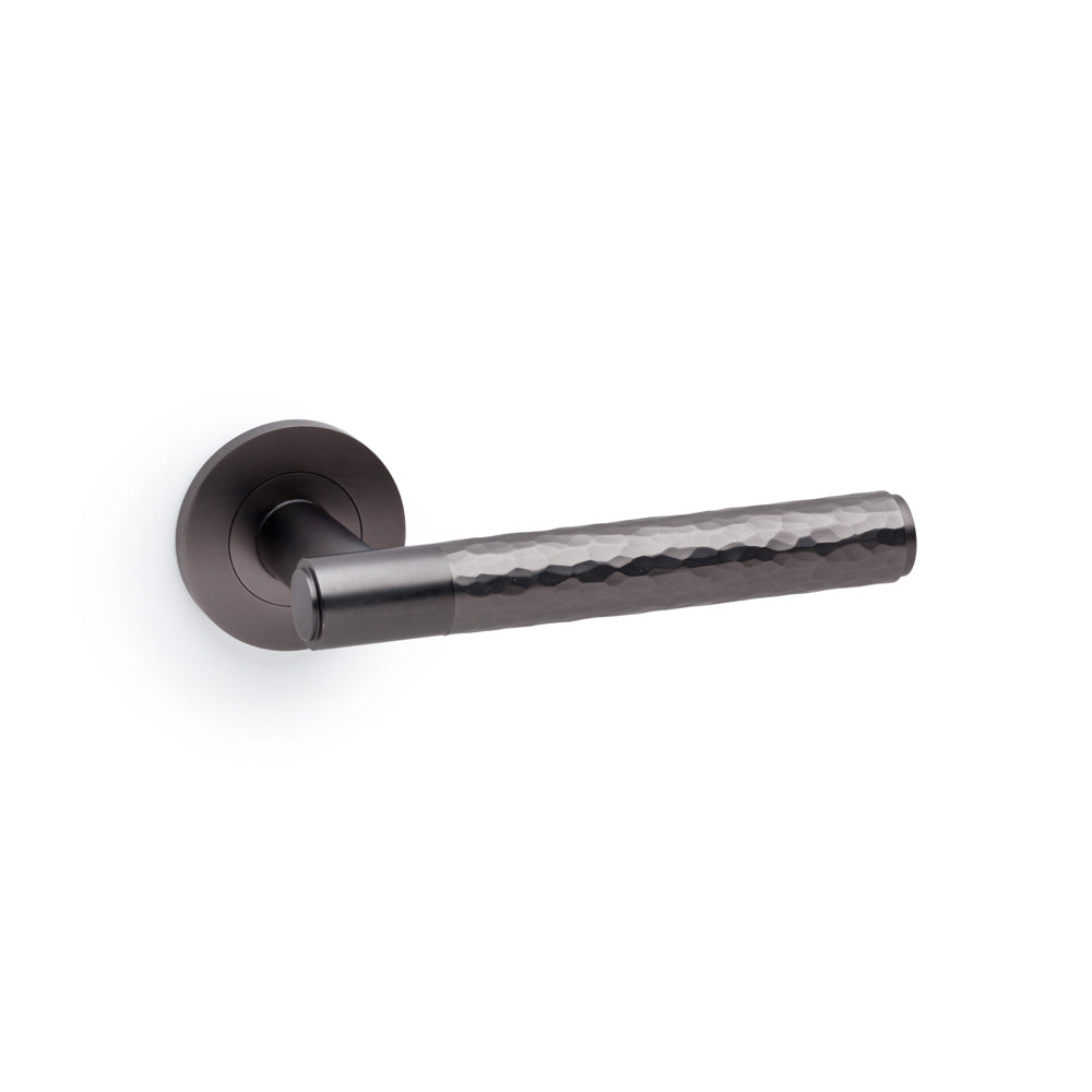 Spitfire Hammered Lever Door Handle – Dark Bronze