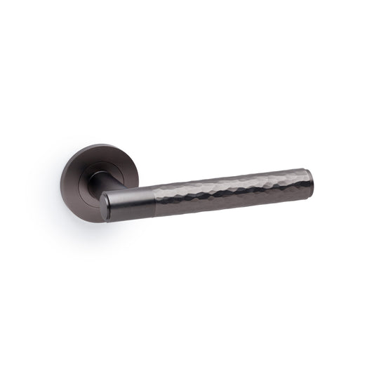 Spitfire Hammered Lever Door Handle – Dark Bronze