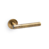 Spitfire Hammered Lever Door Handle – Italian Brass