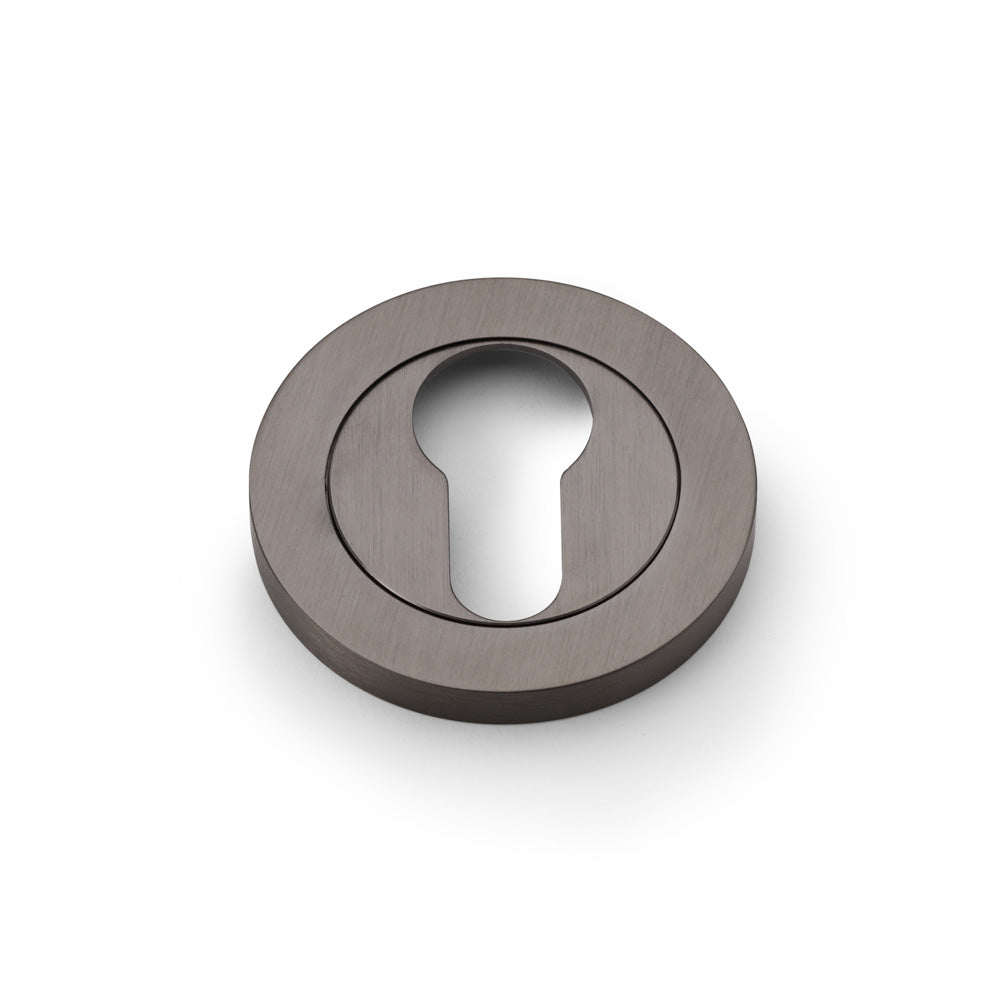 Euro Profile Concealed Fix Escutcheon | Dark Bronze PVD | Alexander & Wilks