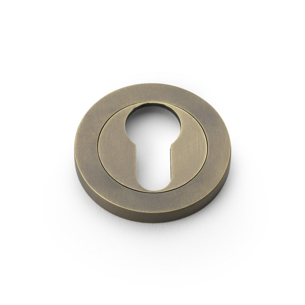 Euro Profile Concealed Fix Escutcheon | Italian Brass | Alexander & Wilks