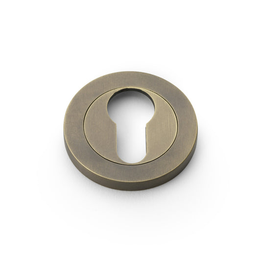 Euro Profile Concealed Fix Escutcheon | Italian Brass | Alexander & Wilks