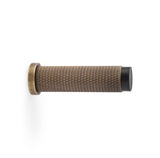 Brunel Knurled Door Stop - Antique Brass | Alexander & Wilks