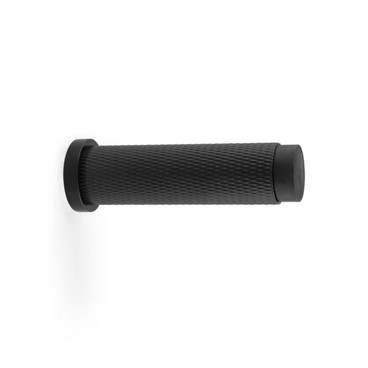 Brunel Knurled Door Stop - Black | Alexander & Wilks
