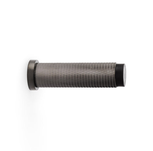 Brunel Knurled Door Stop - Dark Bronze PVD | Alexander & Wilks