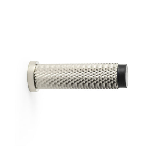 Brunel Knurled Door Stop - Polished Nickel PVD | Alexander & Wilks