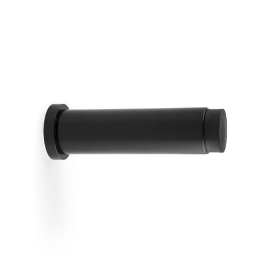 Projection Cylinder Door Stop, Plain Design - Black | Alexander & Wilks