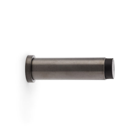 Projection Cylinder Door Stop, Plain | Dark Bronze PVD | Alexander & Wilks