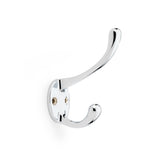 Polished chrome Victorian hat and coat hook by Alexander & Wilks with traditional design and easy installation features.
