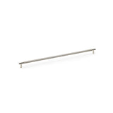 Alexander & Wilks Brunel Series polished nickel T-Bar cupboard handle with knurled texture, 448mm centres, ideal for modern and traditional decor.