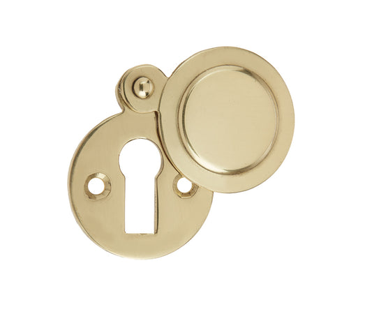 JV42 Polished Brass Covered Keyhole
