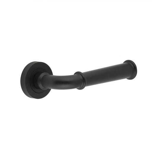 Classic Matt Black Lever on rose JV847MB