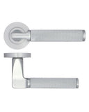 ZPA090-SC Zoo Hardware Stanza Contract 'Bilbao' Lever on Round Rose - Satin Chrome