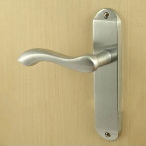 Broadway Door Handles On Back Plate