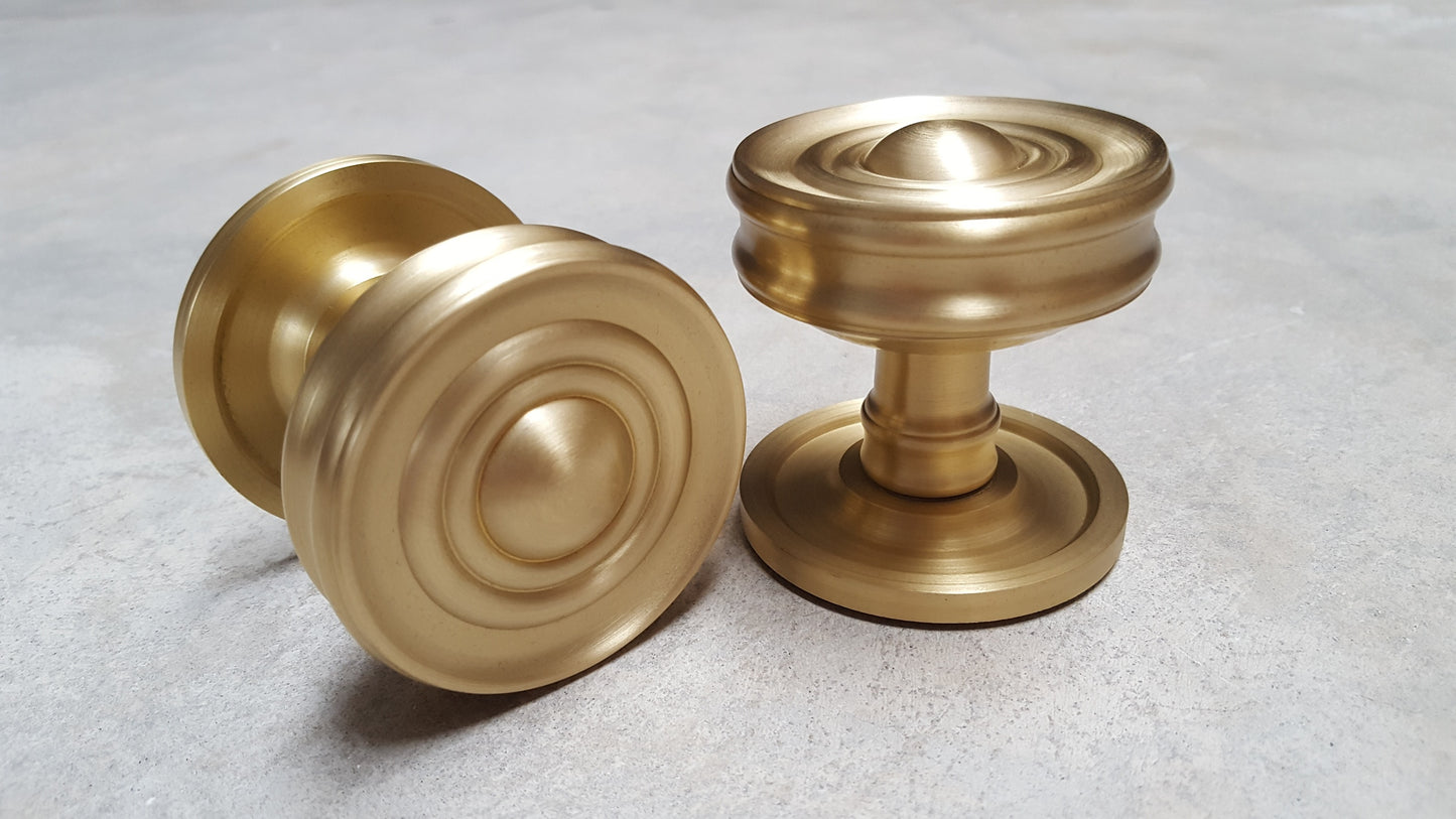 Frelan Burlington Range Bloomsbury Mortice Door Knobs BUR101SB - Satin Brass