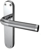 Twin Finish Door Handles On Plate JV432