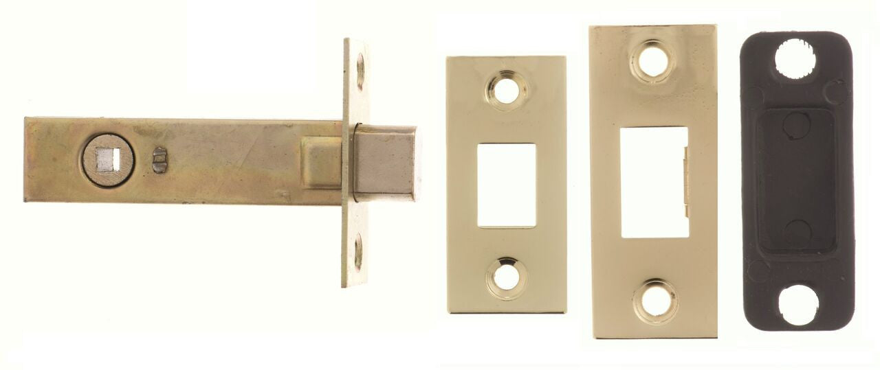 2.5, 3 And 4 Inch - Polished Brass Bathroom Deadbolt