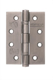 Matt Gun Metal 4" x 3" x 3mm Ball Bearing Hinges, grade 13 fire rated