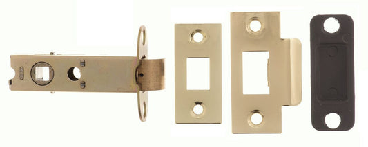 3 Inch AL3PB Polished Brass Heavy Sprung Mortice Latch