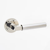 FRELAN BURLINGTON RANGE WESTMINSTER POLISHED NICKEL DOOR HANDLES - PLAIN ROSE