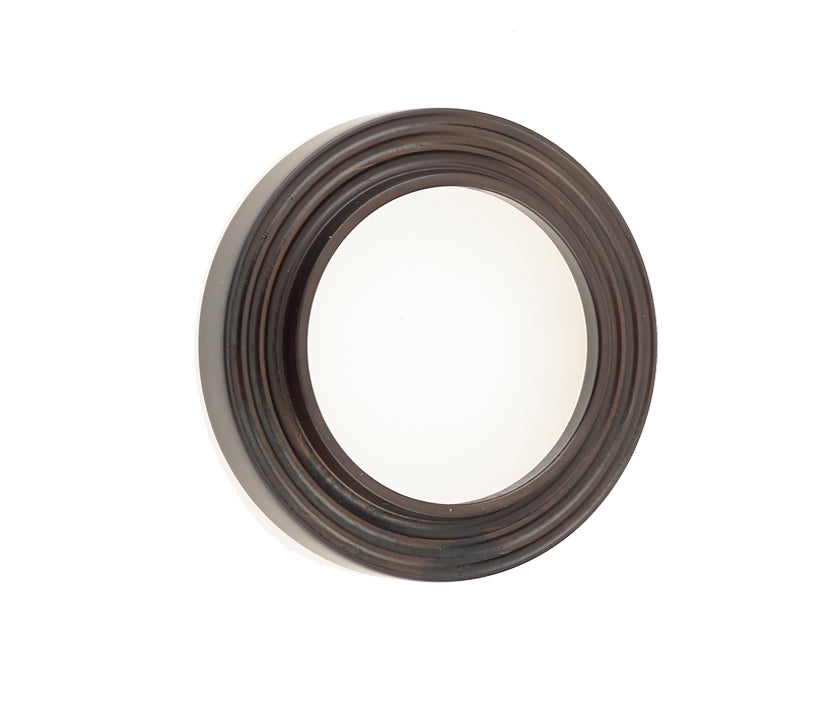 Burlington Range Standard Escutcheon With Reeded Outer Rose Cover - Dark Bronze - BUR74DB