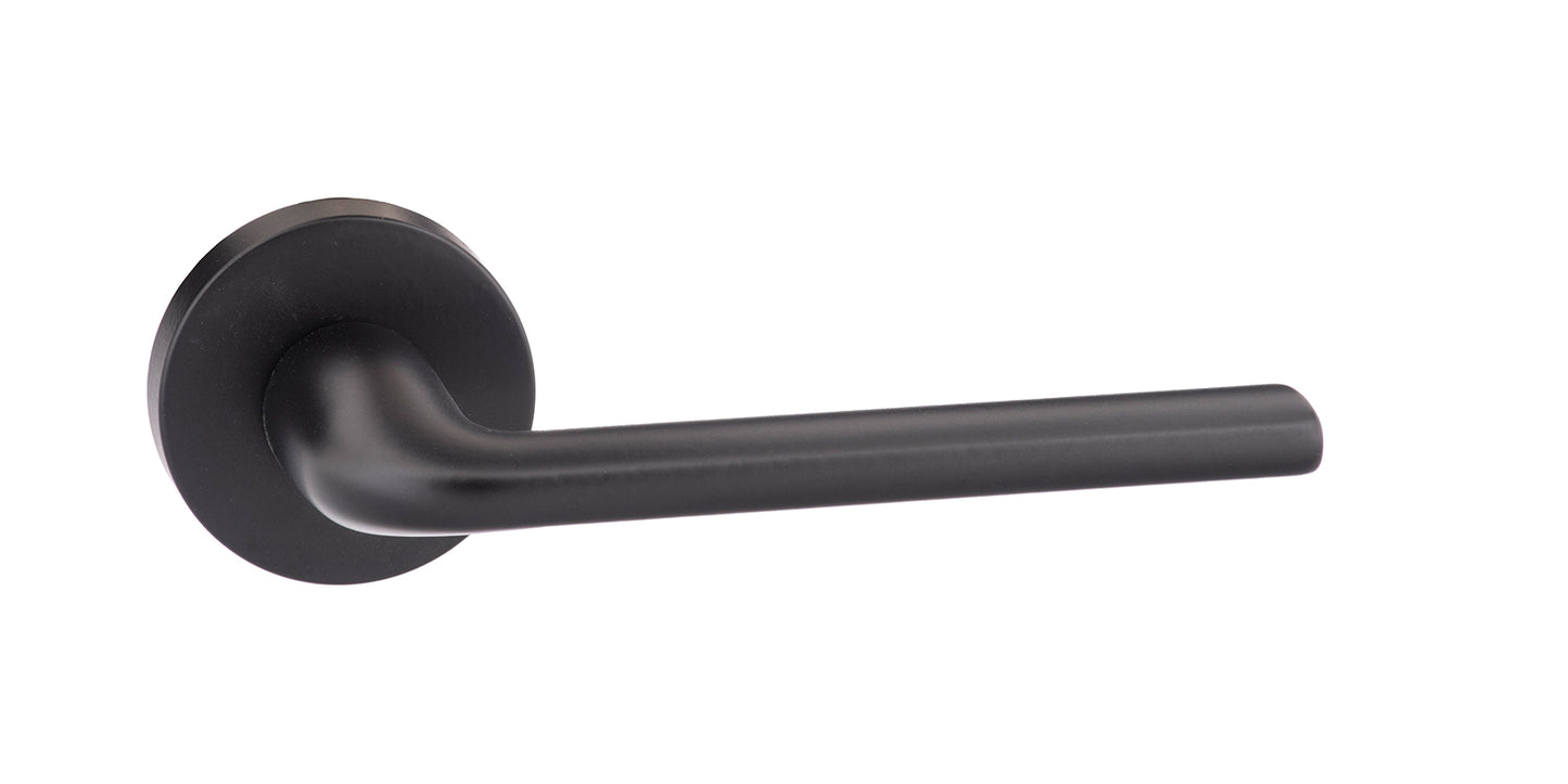 Atlantic UK Forme FMR133MB 'Milly' Matt Black Door Handles on Round Rose