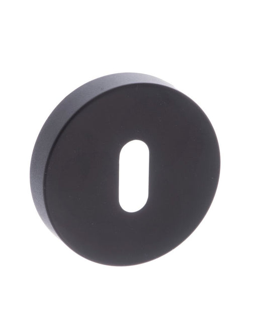 Atlantic UK 'Forme' Matt Black Keyhole escutcheon - FMRKMB