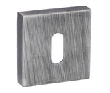 Atlantic Forme 'Standard Profile' Escutcheon On Minimal Square Rose, Urban Graphite FMSKUG