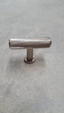 Frelan Burlington Piccadilly Knurled T-Bar Cupboard Knob - Polished Nickel