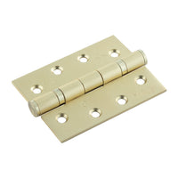 Satin Brass CE Fire Rated Grade 13, 4 Inch Ball Bearing Hinges
