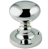 JV35PC Polished Chrome Mushroom Mortice Knobs