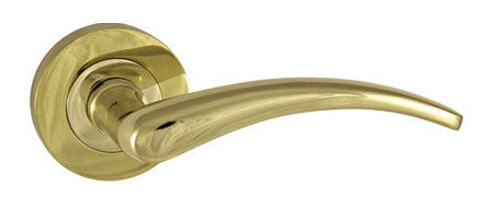 Gull Door Handles Polished Brass JV420PB