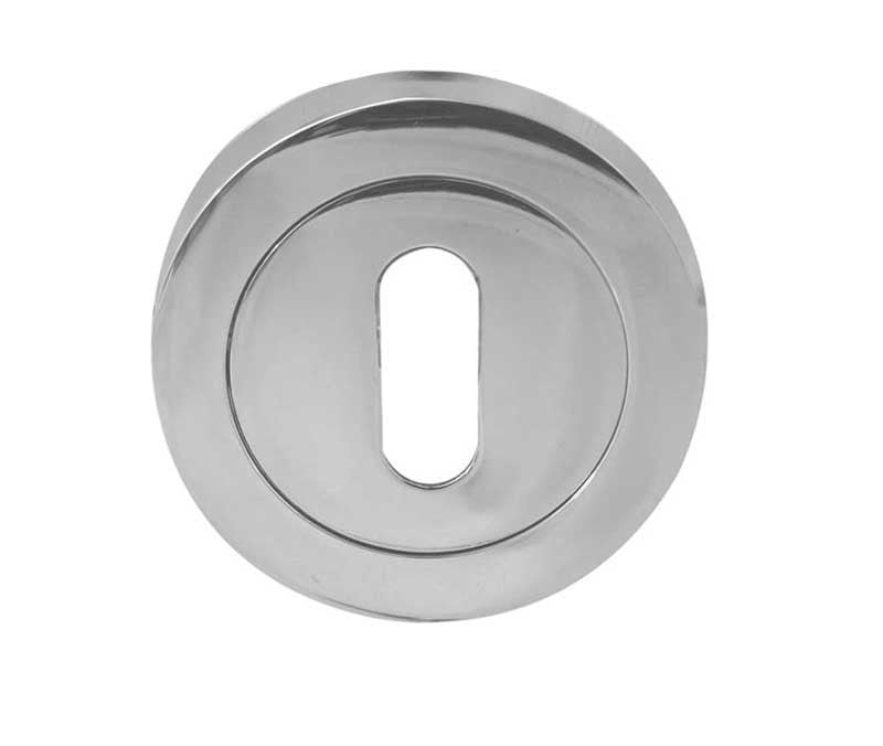 British Keyhole Profile Designer Escutcheon Plate - Various Finishes JV503