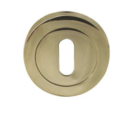 Thumbnail for British Keyhole Profile Designer Escutcheon Plate - Various Finishes JV503