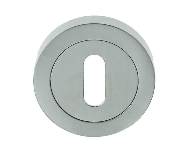 British Keyhole Profile Designer Escutcheon Plate - Various Finishes JV503